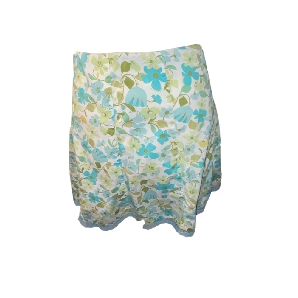 Vintage First Crush 1960’s Floral Boho Pastel Pattern ModBotanical skirt Size 9